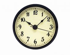Ivory Arabic Clock Insert Black Bezel 2-7/8 inch